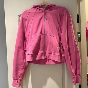 Pink lululemon scuba full zip